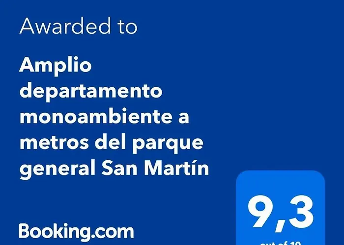 Amplio Departamento Monoambiente A Metros Del Parque General San Martin